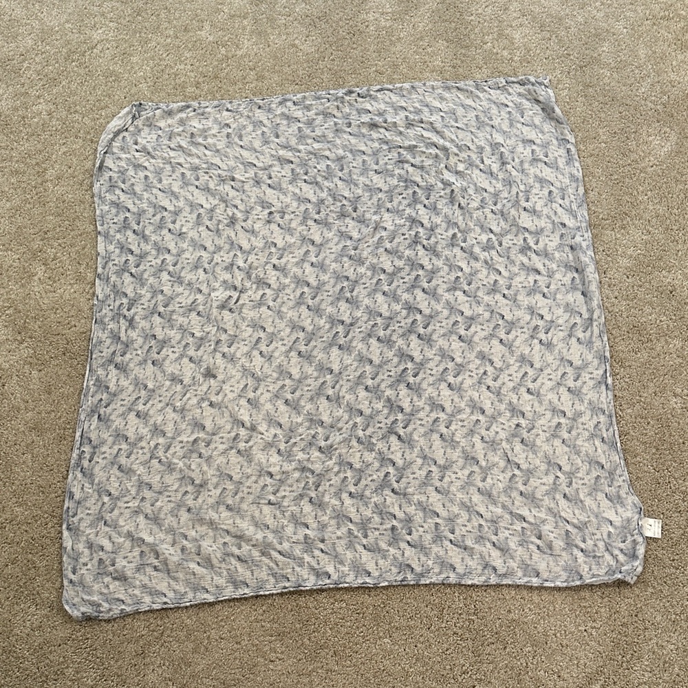 Soft Gray Patterned Blanket